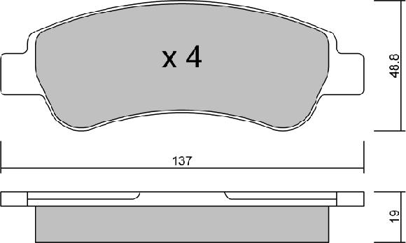 AISIN BPFI-2001 - Kit de plaquettes de frein, frein à disque cwaw.fr