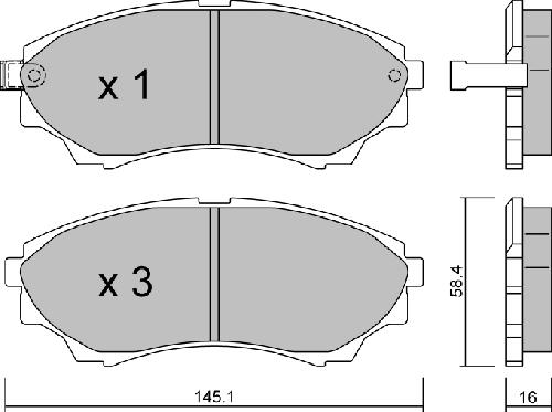 AISIN BPFO-1909 - Kit de plaquettes de frein, frein à disque cwaw.fr