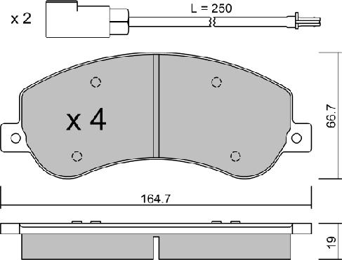 AISIN BPFO-1014 - Kit de plaquettes de frein, frein à disque cwaw.fr