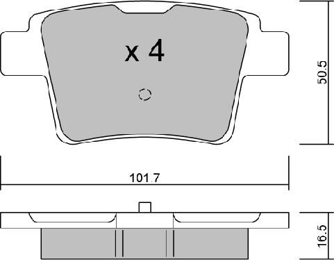 AISIN BPFO-2006 - Kit de plaquettes de frein, frein à disque cwaw.fr