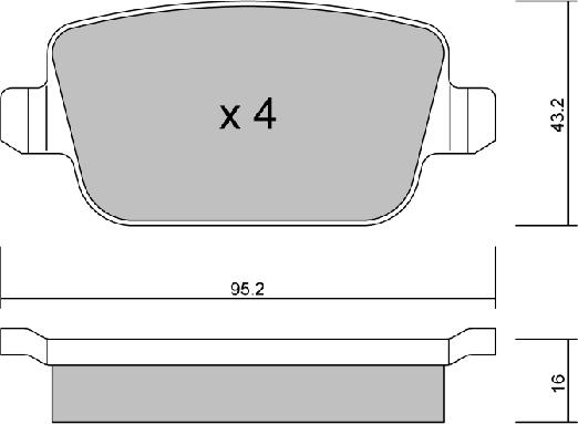 AISIN BPFO-2001 - Kit de plaquettes de frein, frein à disque cwaw.fr