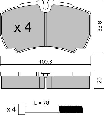 AISIN BPFO-2011 - Kit de plaquettes de frein, frein à disque cwaw.fr