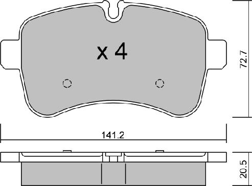 AISIN BPIV-2001 - Kit de plaquettes de frein, frein à disque cwaw.fr