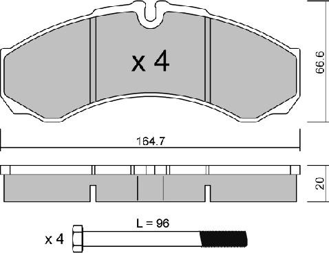 AISIN BPIV-2002 - Kit de plaquettes de frein, frein à disque cwaw.fr