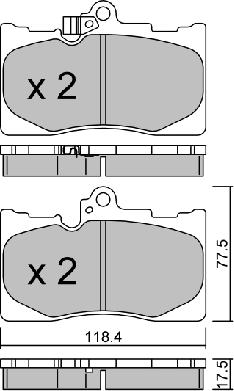 AISIN BPLX-1001 - Kit de plaquettes de frein, frein à disque cwaw.fr