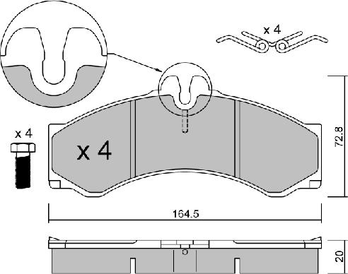 AISIN BPMB-1015 - Kit de plaquettes de frein, frein à disque cwaw.fr