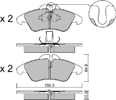 AISIN BPMB-1013 - Kit de plaquettes de frein, frein à disque cwaw.fr