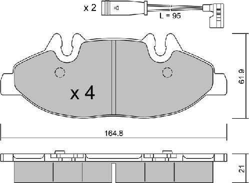 AISIN BPMB-1012 - Kit de plaquettes de frein, frein à disque cwaw.fr