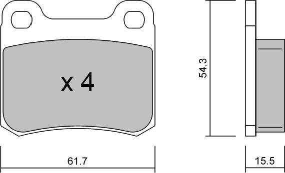 AISIN BPMB-2009 - Kit de plaquettes de frein, frein à disque cwaw.fr