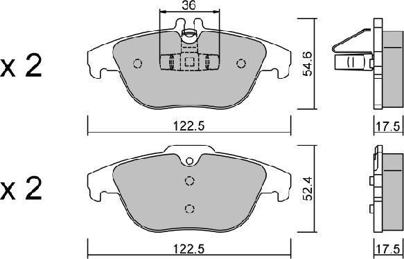 AISIN BPMB-2002 - Kit de plaquettes de frein, frein à disque cwaw.fr