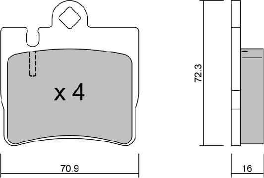 AISIN BPMB-2010 - Kit de plaquettes de frein, frein à disque cwaw.fr