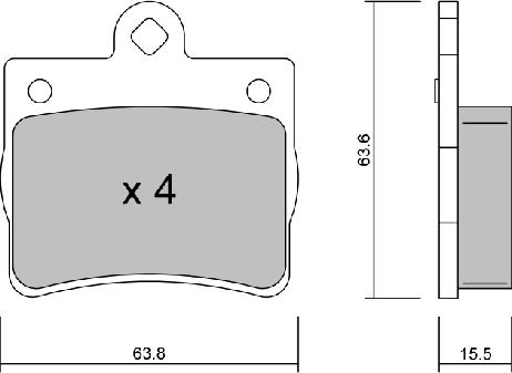 AISIN BPMB-2011 - Kit de plaquettes de frein, frein à disque cwaw.fr