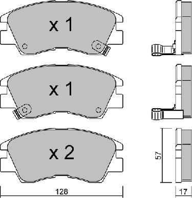 AISIN BPMI-1906 - Kit de plaquettes de frein, frein à disque cwaw.fr