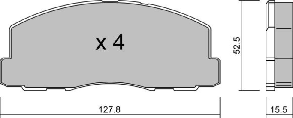 AISIN BPMI-1903 - Kit de plaquettes de frein, frein à disque cwaw.fr