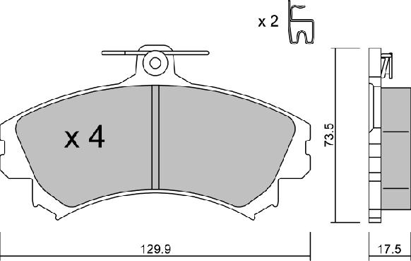 AISIN BPMI-1003 - Kit de plaquettes de frein, frein à disque cwaw.fr