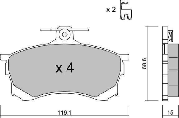 AISIN BPMI-1002 - Kit de plaquettes de frein, frein à disque cwaw.fr