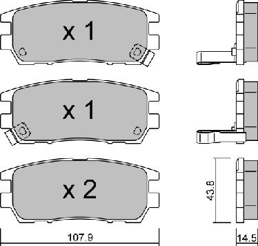 AISIN BPMI-2900 - Kit de plaquettes de frein, frein à disque cwaw.fr