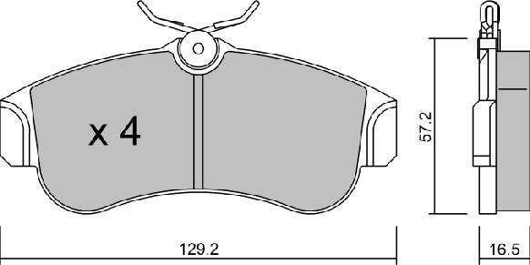 AISIN BPNI-1901 - Kit de plaquettes de frein, frein à disque cwaw.fr