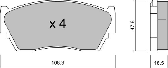 AISIN BPNI-1902 - Kit de plaquettes de frein, frein à disque cwaw.fr