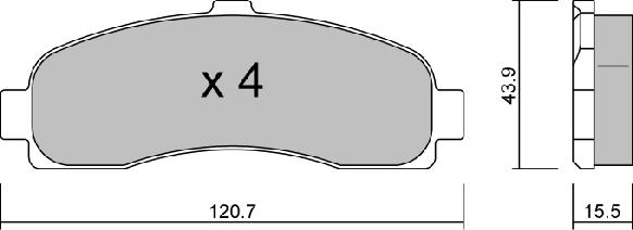 AISIN BPNI-1914 - Kit de plaquettes de frein, frein à disque cwaw.fr