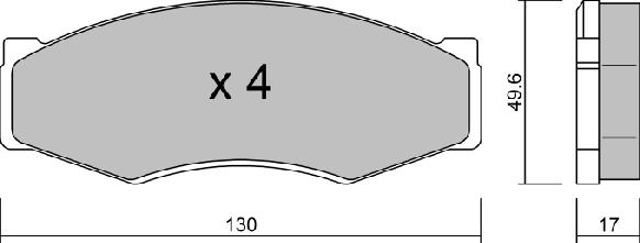 AISIN BPNI-1911 - Kit de plaquettes de frein, frein à disque cwaw.fr