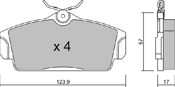 AISIN BPNI-1913 - Kit de plaquettes de frein, frein à disque cwaw.fr