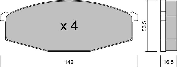 AISIN BPNI-1917 - Kit de plaquettes de frein, frein à disque cwaw.fr