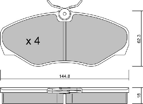 AISIN BPNI-1006 - Kit de plaquettes de frein, frein à disque cwaw.fr