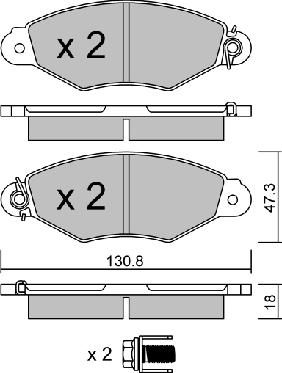 AISIN BPNI-1003 - Kit de plaquettes de frein, frein à disque cwaw.fr