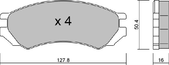 AISIN BPNI-1010 - Kit de plaquettes de frein, frein à disque cwaw.fr