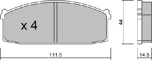 AISIN BPNI-1017 - Kit de plaquettes de frein, frein à disque cwaw.fr