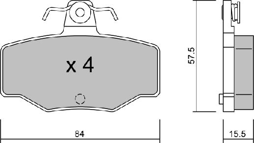 AISIN BPNI-2901 - Kit de plaquettes de frein, frein à disque cwaw.fr