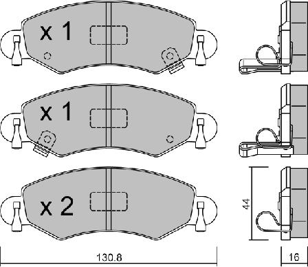 AISIN BPOP-1009 - Kit de plaquettes de frein, frein à disque cwaw.fr