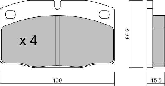 AISIN BPOP-1004 - Kit de plaquettes de frein, frein à disque cwaw.fr