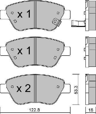 AISIN BPOP-1001 - Kit de plaquettes de frein, frein à disque cwaw.fr