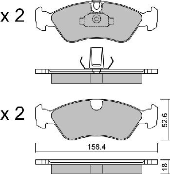 AISIN BPOP-1016 - Kit de plaquettes de frein, frein à disque cwaw.fr