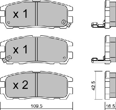 AISIN BPOP-2900 - Kit de plaquettes de frein, frein à disque cwaw.fr