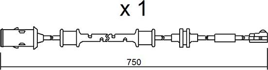 AISIN BPOPK-9319 - Contact d'avertissement, usure des plaquettes de frein cwaw.fr