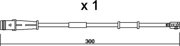 AISIN BPOPK-9320 - Contact d'avertissement, usure des plaquettes de frein cwaw.fr