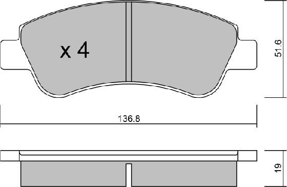 AISIN BPPE-1005 - Kit de plaquettes de frein, frein à disque cwaw.fr