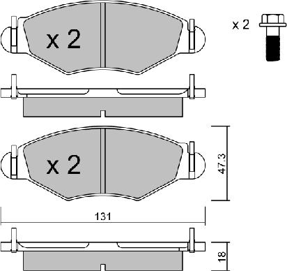 AISIN BPPE-1006 - Kit de plaquettes de frein, frein à disque cwaw.fr