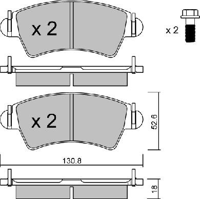 AISIN BPPE-1019 - Kit de plaquettes de frein, frein à disque cwaw.fr