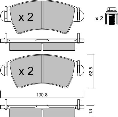 AISIN BPPE-1015 - Kit de plaquettes de frein, frein à disque cwaw.fr