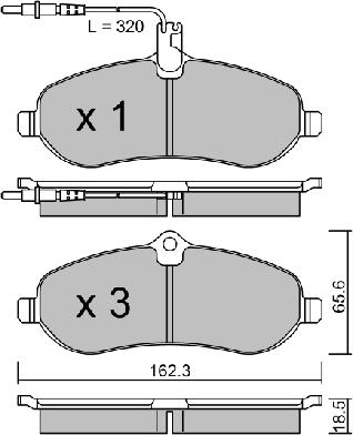 AISIN BPPE-1010 - Kit de plaquettes de frein, frein à disque cwaw.fr