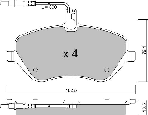 AISIN BPPE-1011 - Kit de plaquettes de frein, frein à disque cwaw.fr