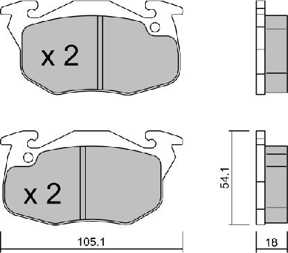 AISIN BPPE-1013 - Kit de plaquettes de frein, frein à disque cwaw.fr