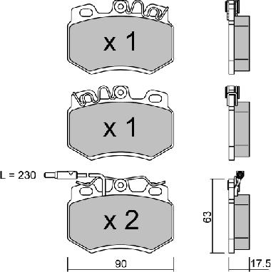 AISIN BPPE-1020 - Kit de plaquettes de frein, frein à disque cwaw.fr