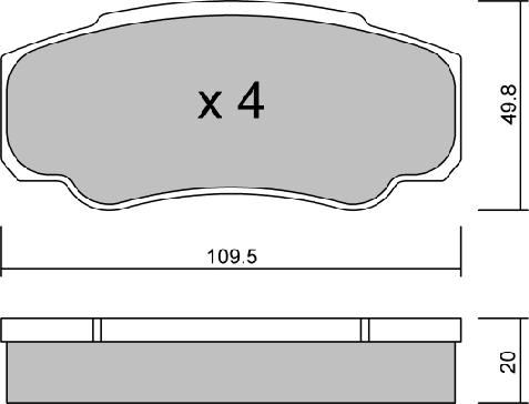 AISIN BPPE-2004 - Kit de plaquettes de frein, frein à disque cwaw.fr