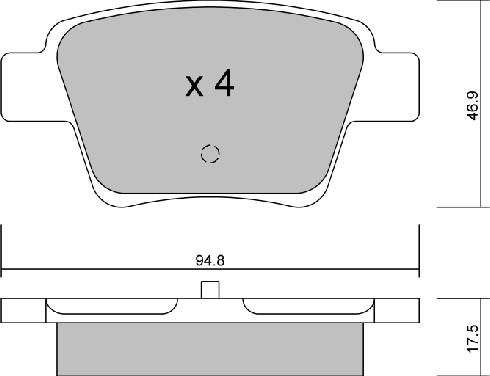 AISIN BPPE-2005 - Kit de plaquettes de frein, frein à disque cwaw.fr