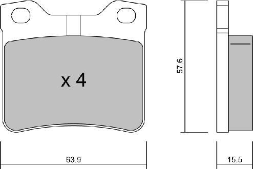 AISIN BPPE-2008 - Kit de plaquettes de frein, frein à disque cwaw.fr